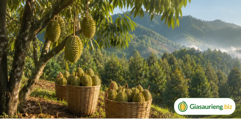 Giá sầu riêng Tây Nguyên: cách nhìn thị trường Đắk Lắk, Gia Lai, Lâm Đồng, Đắk Nông