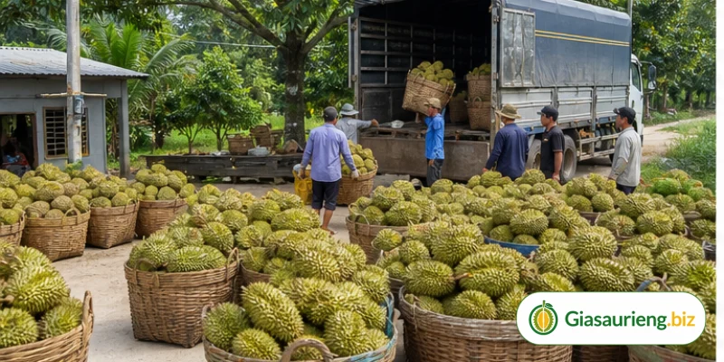 Năng suất vườn sầu riêng và giá bán: mối liên hệ người trồng nên biết